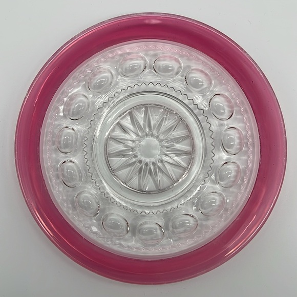 Vintage Tiffin-Franciscan King's Crown Ruby Red Flashed Salad Plates (Set of 5) - Picture 5 of 8